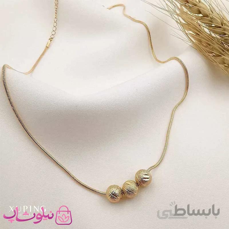 گردنبند زنانه ژوپینگ مدل توپی کد 1246