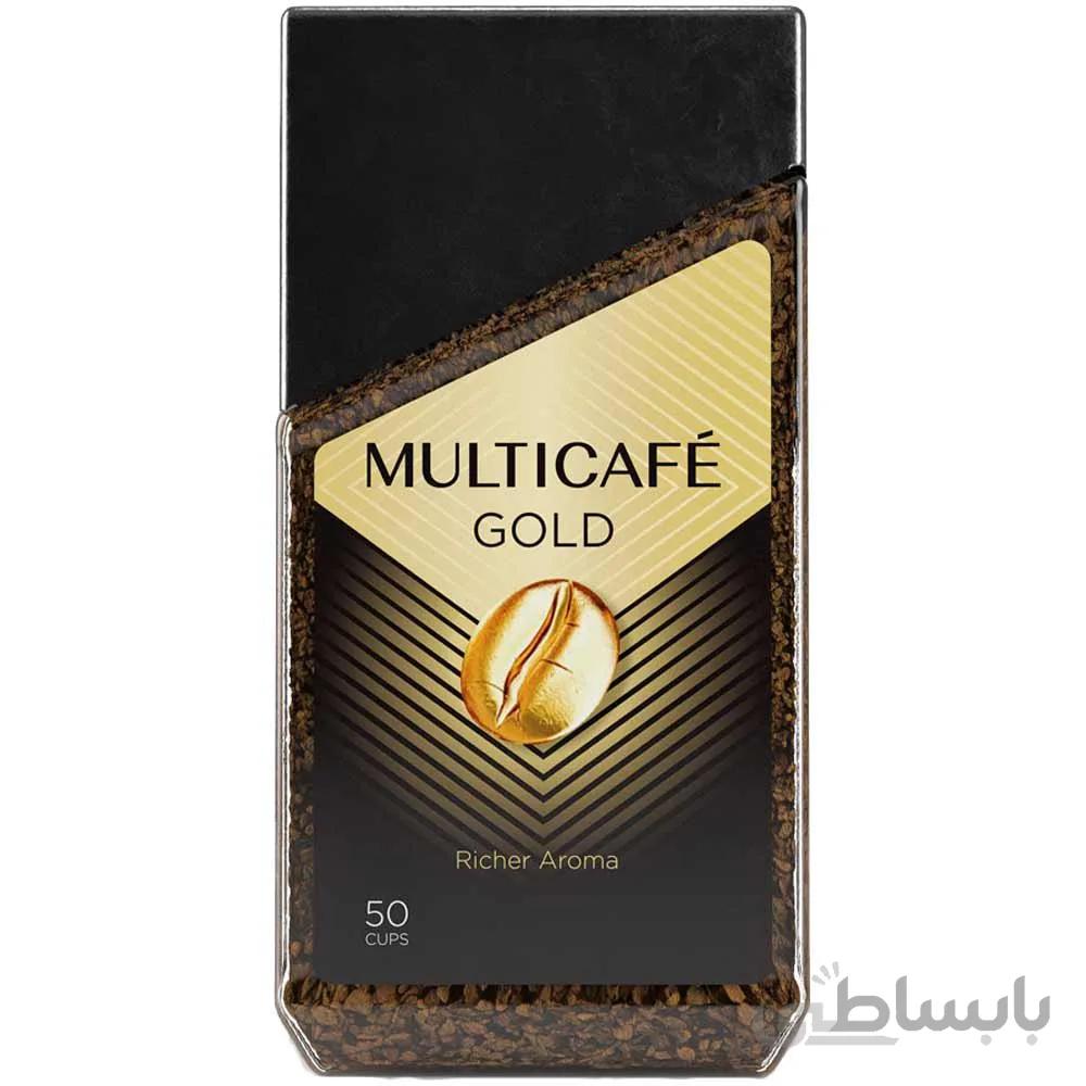 قهوه فوری گلد شیشه ای مولتی کافه 100 گرمی ا -
