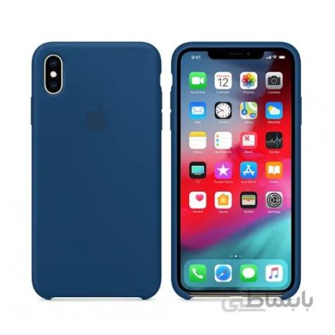 قاب سیلیکونی گوشی اپل ایفون apple iphone xs سورمه ای