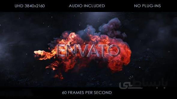 پروژه اماده افترافکت لوگو اتش Fire Logo Intro 23733392