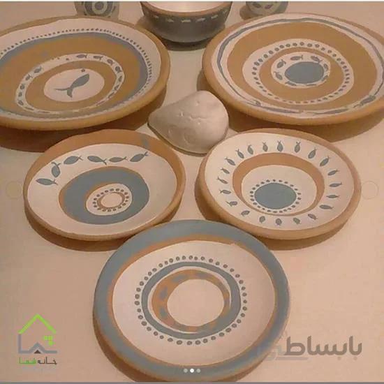 ظرف هفت سین سفالی طرح برکه