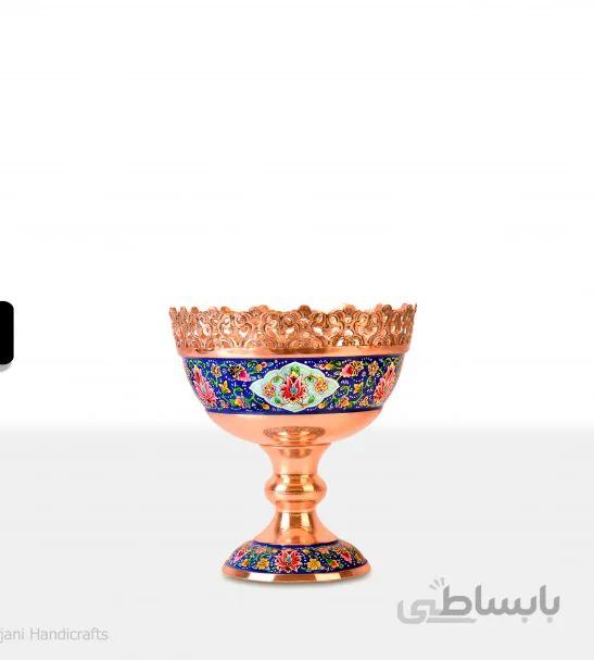 آجیل خوری مس و پرداز 20 cm