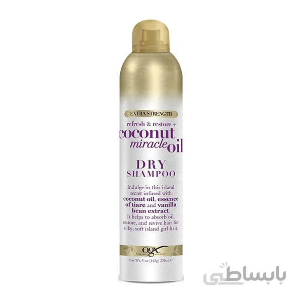 شامپو خشک مو او جی ایکس مدل Coconut Miracle Oil حجم 235 میلی لیتر