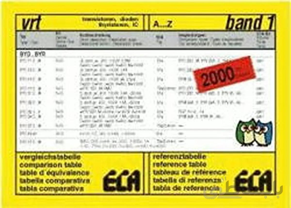 Vrt ۱ transistoren,dioden thyristoren ,ic equivalences ۱ (Eca) band۱