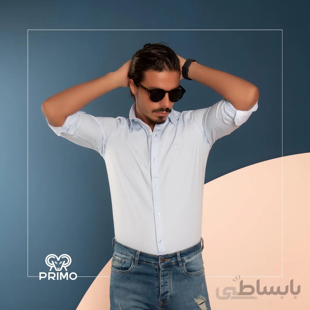 پیراهن پنبه مردانه مدل ساده 236309