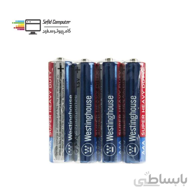 باتری نیم قلمی وستینگهاوس مدل Super Heavy Duty بسته 4 عدد ا Westinghouse Super Heavy Duty AAA Battery