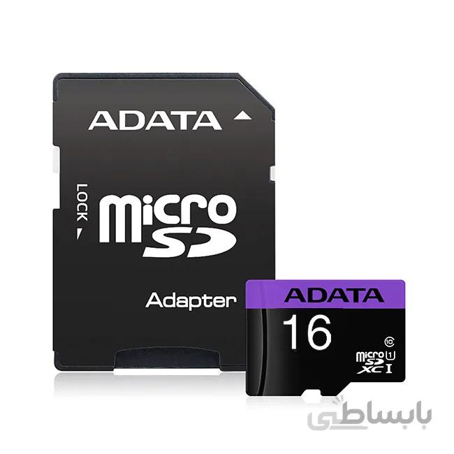 میکرو اس دی 16گيگابايت اي ديتا مدل UHS-I U3 Class10 R80W10 با آداپتور