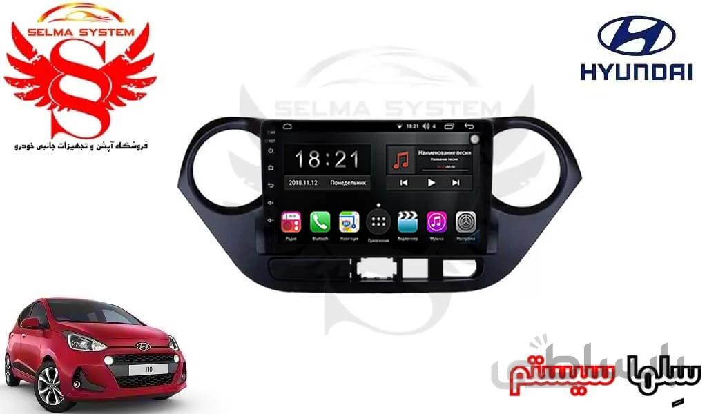 مانیتور فابریک اندروید هیوندای i10 برند وینکا مدل QG855 سری +S300 پلاس