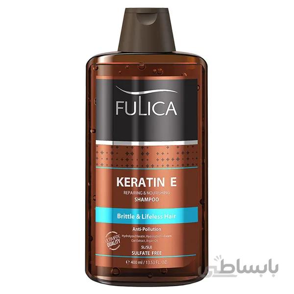 شامپو تقویت کننده مو فولیکا مدل Keratin E حجم 400 میلی لیتر ا fulica Keratin E Hair strengthening shampoo 400ml