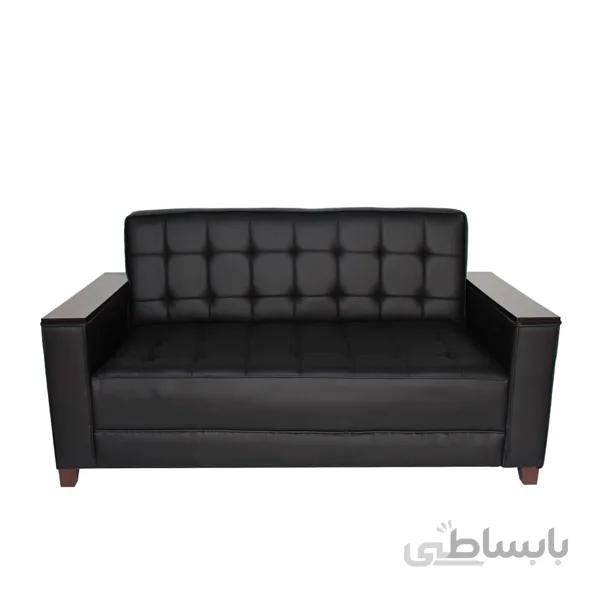 مبل دو نفره دسته چوبی مدل ایوا