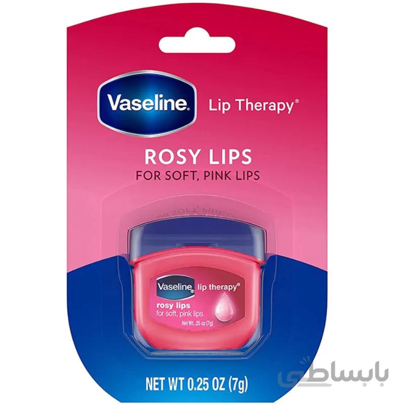 بالم لب کاسه ای Rosy Lips وازلین Vaseline ا برند :