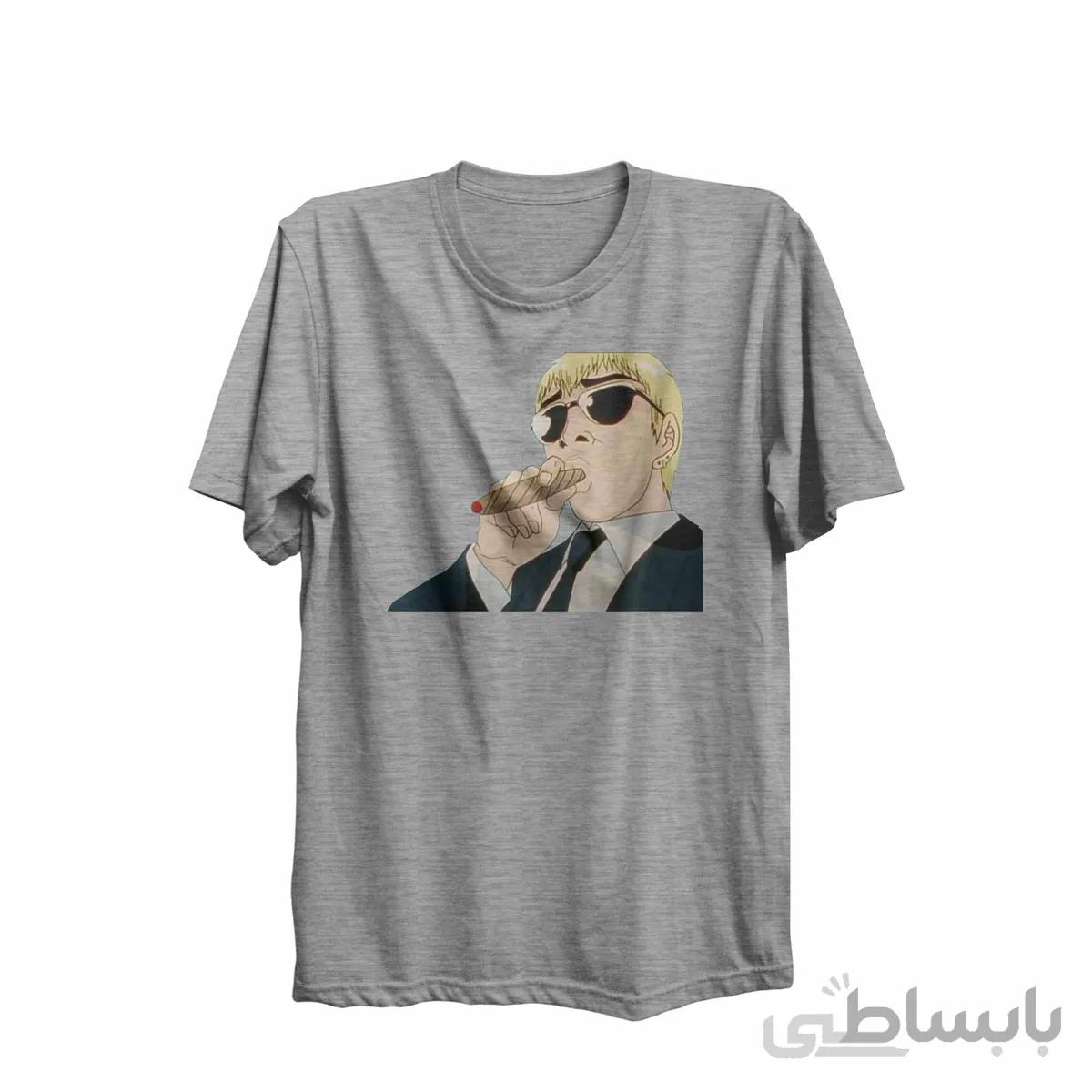 تیشرت یقه گردخاکستری طرح انیمه معلم بزرگ اونیزوکا Great Teacher Onizuka کد KCT10459 کد 285292