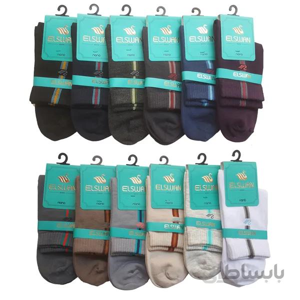 پک جوراب نیم ساق اسپرت مردانه ۱۲ تایی کد PH55
