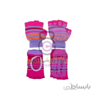ست جوراب و دستکش پیلاتس تراباند
