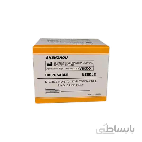 سرسوزن گیج ۲۵ نارنجی 100 عددی VEKTO