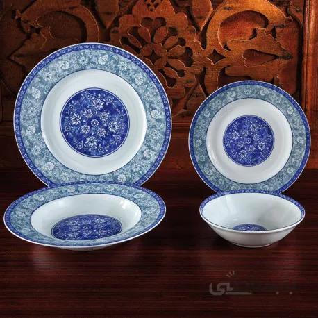 سرویس چینی زرین 6 نفره غذاخوری اصفهان (28 پارچه) ا Zarin Iran ItaliaF Esfahan 28 Pieces Porcelain Dinnerware Set