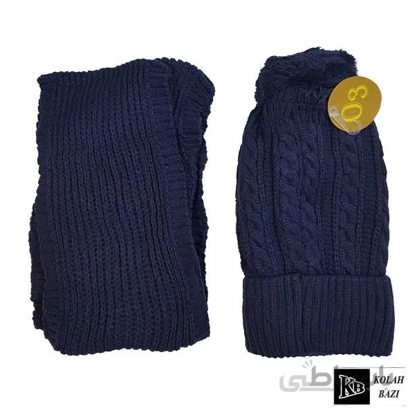 شال و کلاه بافت مدل shk58 ا Textured scarf and hat shk58