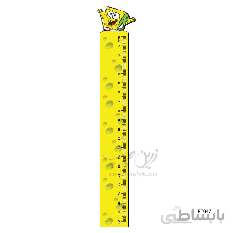 خط کش ۲۰ سانتی MDF باب اسفنجی طرح RT047