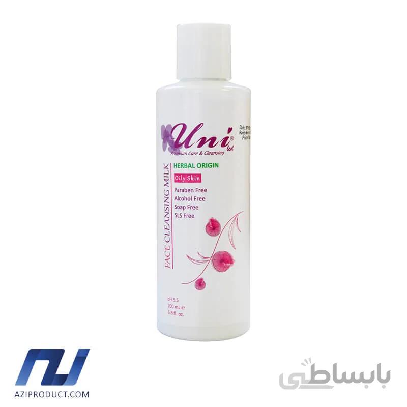 شیر پاک کن یونی لد سری Herbal Origin مدل Oily Skin حجم 200 میل