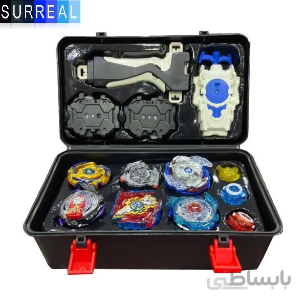 چمدان لوکس فرفره های انفجاری ۶ عددی کد B888 برند Beyblade