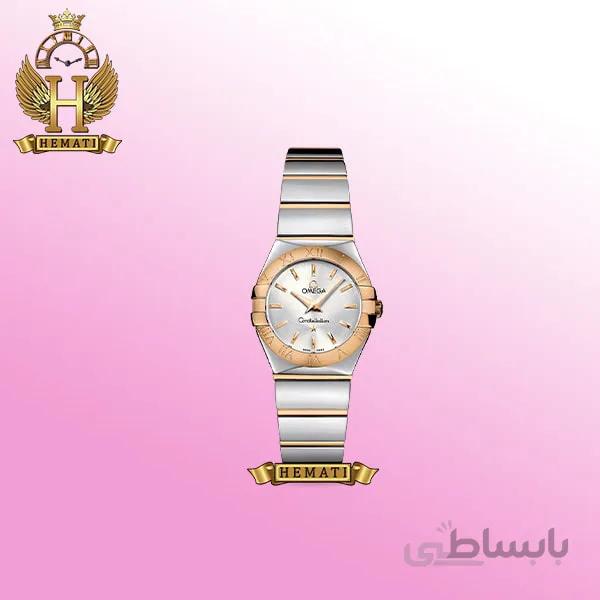 ساعت مچی زنانه امگا کانستلیشن OMEGA CONSTELLATION OMCL07 نقره ای رزگلد (صفحه نقره ای)