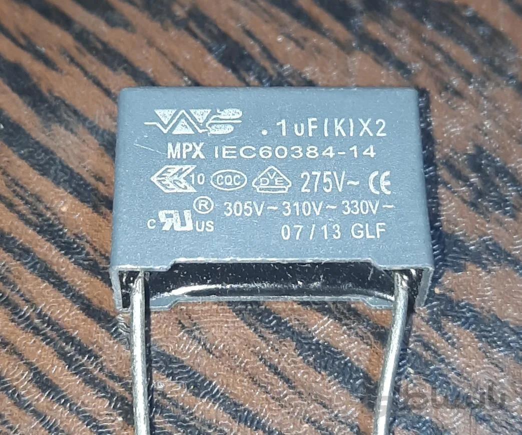 MKT 275VAC 100nF – خازن MKT، ظرفیت ۰.۱ میکروفاراد (۱۰۰ نانوفاراد)، ۲۷۵ ولت AC ا مرغوب