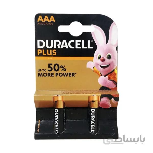 باتری نیم قلمی دوراسل Duracell AAA2 مدل Plus Power Duralock بسته 2 عددی