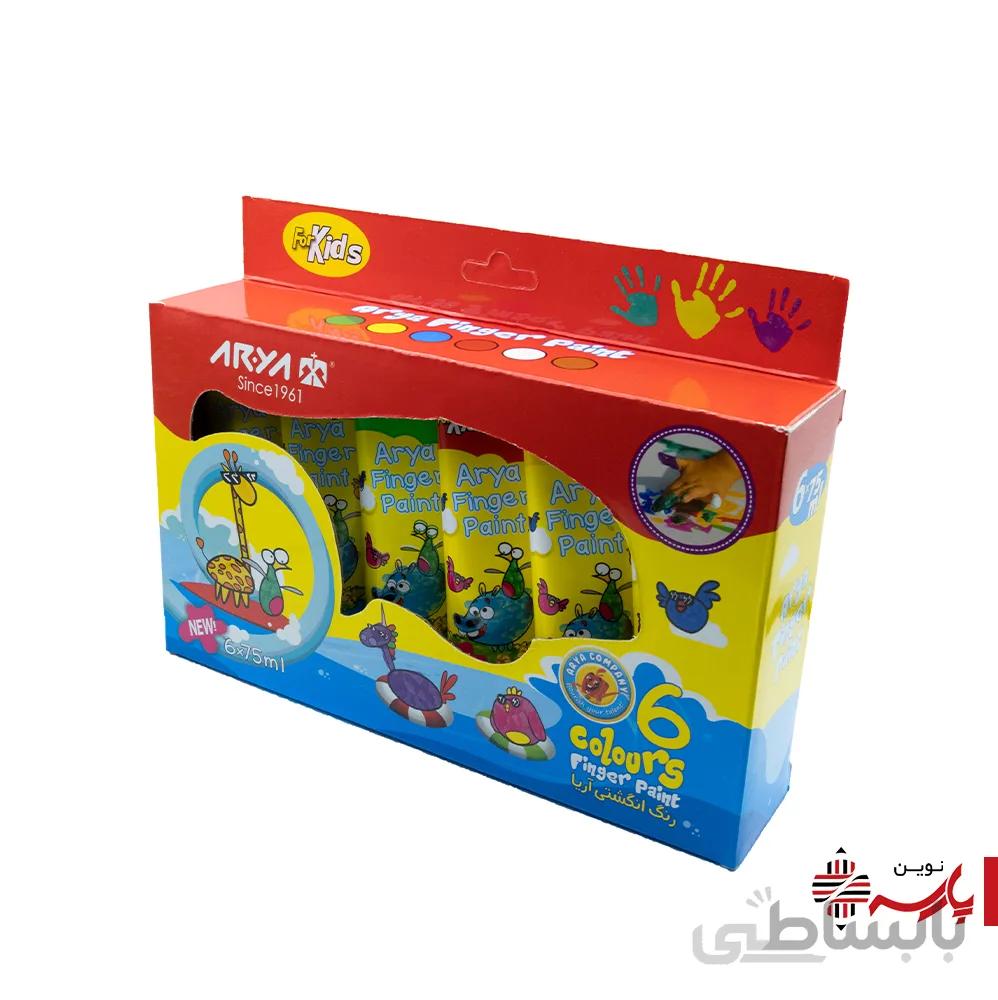 رنگ انگشتی 6 رنگ آریا