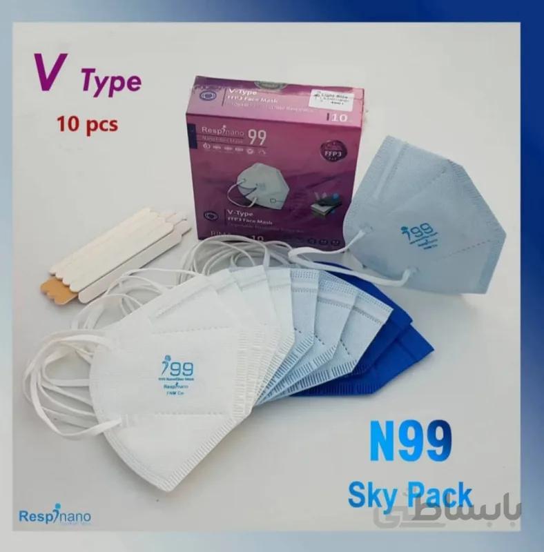جعبه 10 عددی ماسک KN99-VTYPE امیکرون اسکای ریما