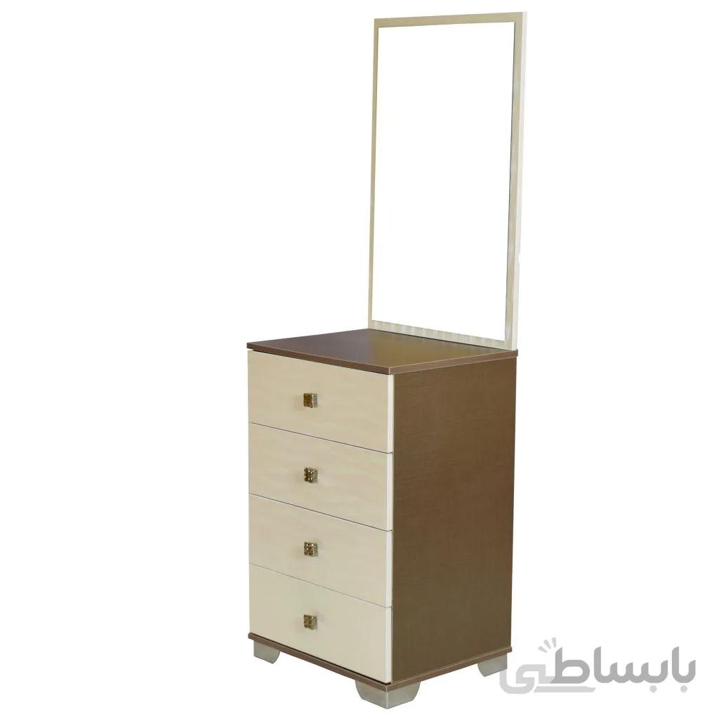 ميزآرايش با آينه لمكده مدل صدف