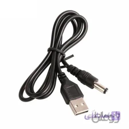 مبدل کابل USB2.0 نر به شارژر سوزنی 13 میلی متر * 5.5 میلی متر
