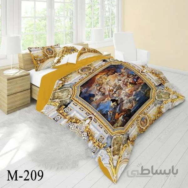 روتختی سه بعدی ساتن ابریشم ترک طرح خاص - کد M 209