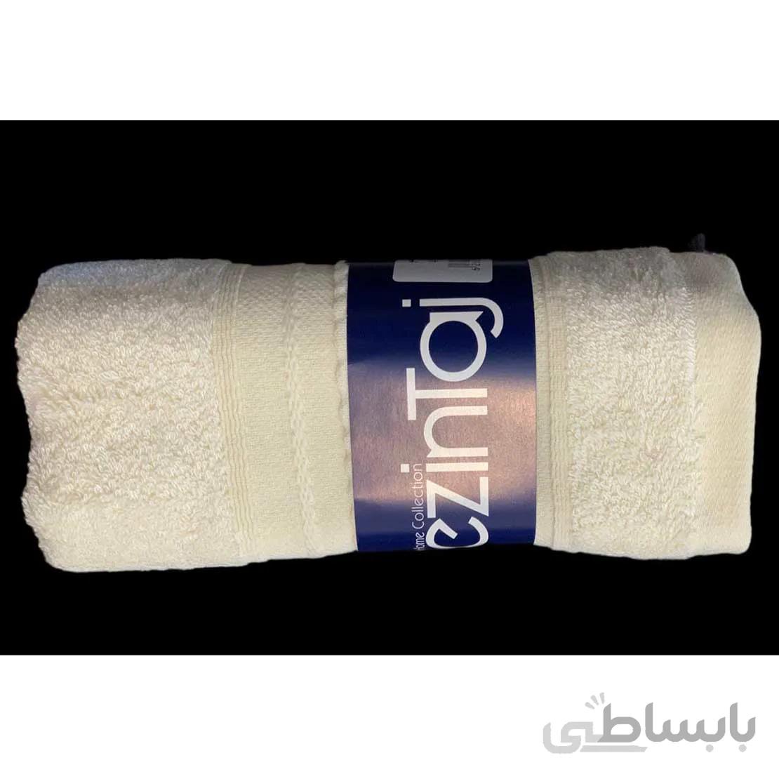 حوله استخری 70*130 رزین تاژ بامبو کرم