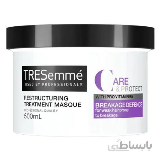 ماسک مو ترزمه مدل Tresemme Care And Protectحجم 500 میلی لیتر ا Tresemme Care And Protect Hair Mask 500ml