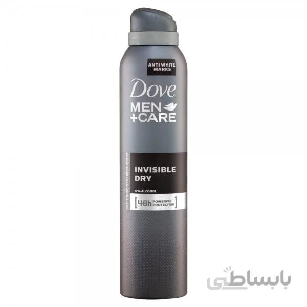 اسپری ضدتعریق داو مردانه ۲۵۰ میل مدل Invisible Dry