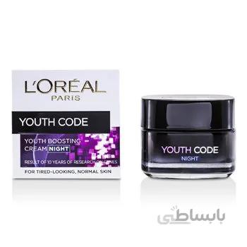 کرم شب ضد چروک L'Oréal Youth 50 میلی لیتر 50 تا 30 ساله