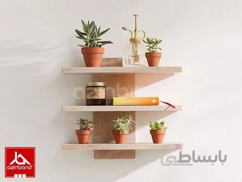 شلف سه طبقه چوبی ا با چوب درختان جنگلی