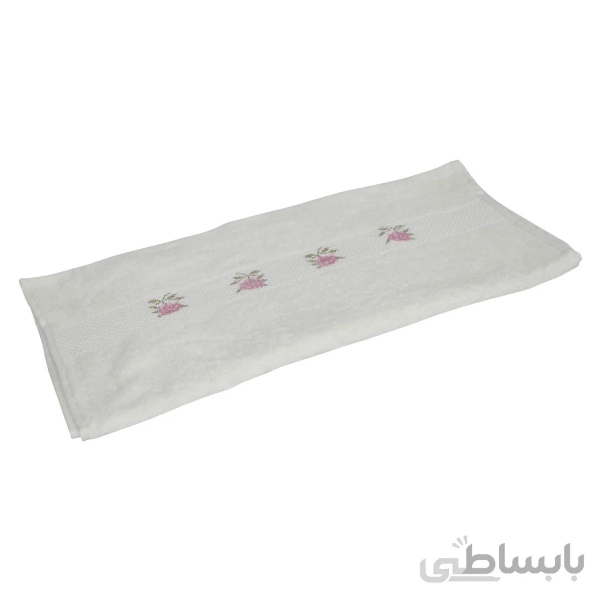 حوله دستی هوبی سری Etamin مدل ferey سایز 50×90 سانتی متر