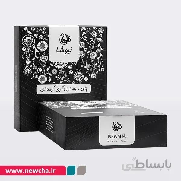 چای ارل گری کیسه ای لفاف دار نیوشا (160عددی)