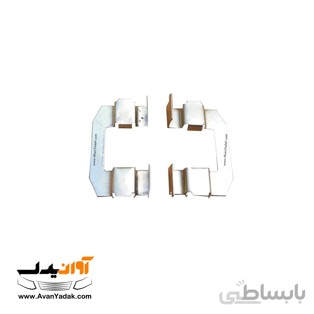 خار لنت نشیمنگاه فلزی لنت ترمز جلو ساینا و کوییک بسته 4 عددی