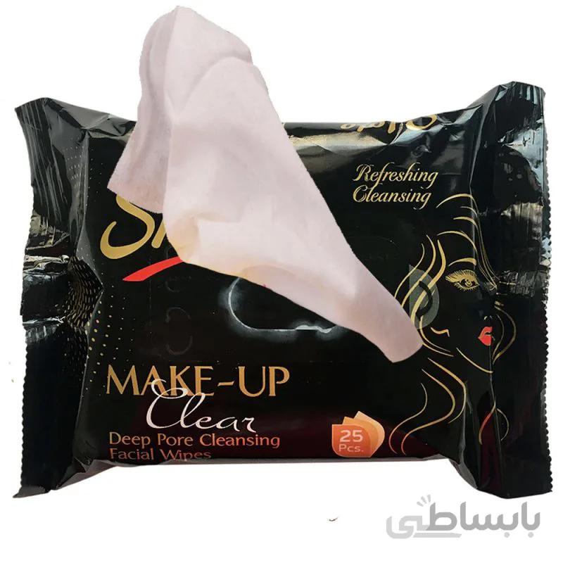 دستمال مرطوب ارایشی الو شاین مدل Rayka بسته 25 عددی Alo Shine Facial Wipes