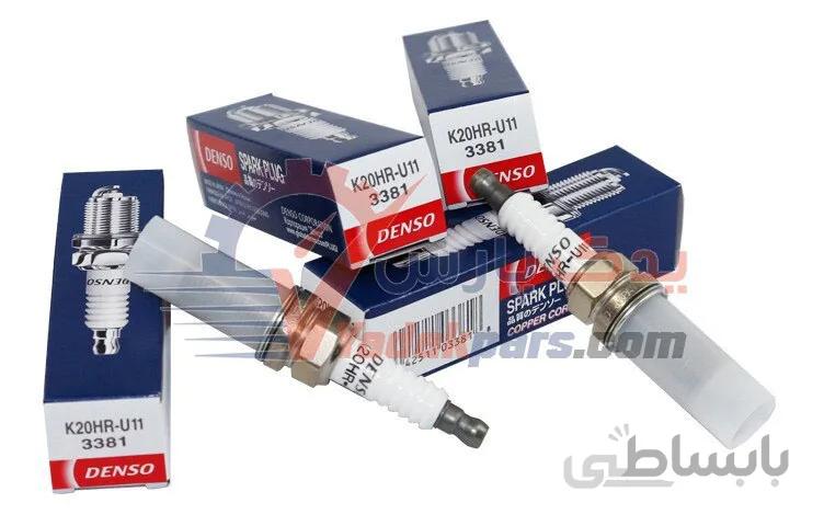 شمع تخت نیکلی پایه بلند برند دنسو -اندونزی (بسته۴عددی) ا Denso 3381 K20HR-U11 Groove Plug