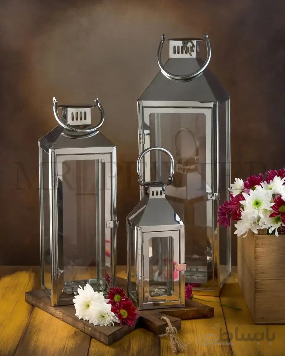 کد 6-159  فانوس سه‌سایز مدل هرمی