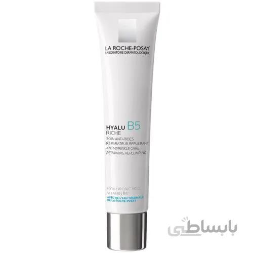 کرم مرطوب کننده و ضد چروک لاروش پوزای مدل Hyalo B5 حجم 40 میل | هیالورونیک اسید + ویتامین B5 ا La Roche Posay Hyalu B5 Riche Cream, anti-aging Moisturiser, 40ml