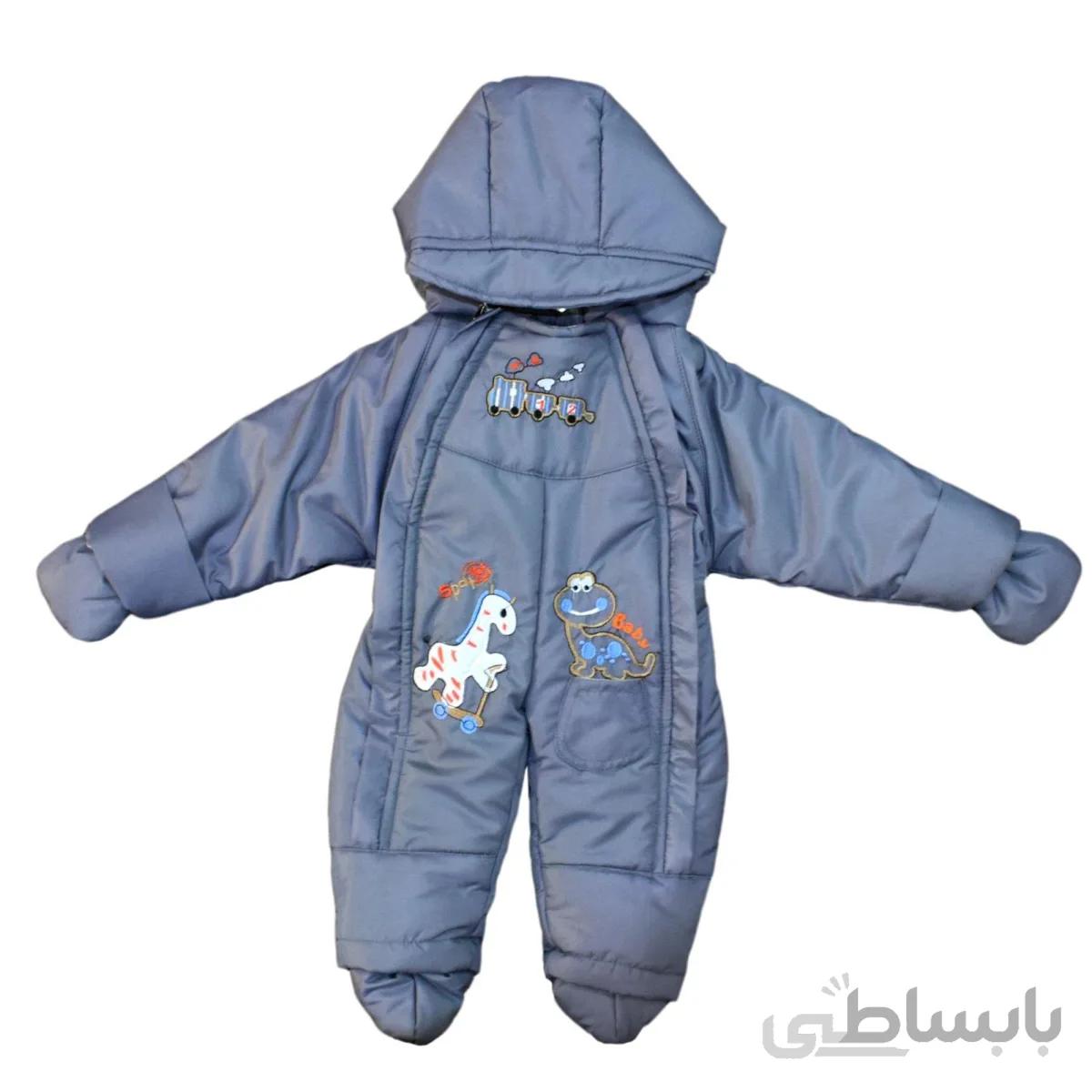 کاپشن سرهمی نوزاد طرح دایناسور