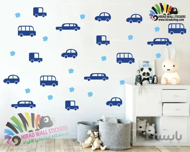 استیکر دیواری اتاق کودک ماشین ها Cars Wallstickers کد h1051