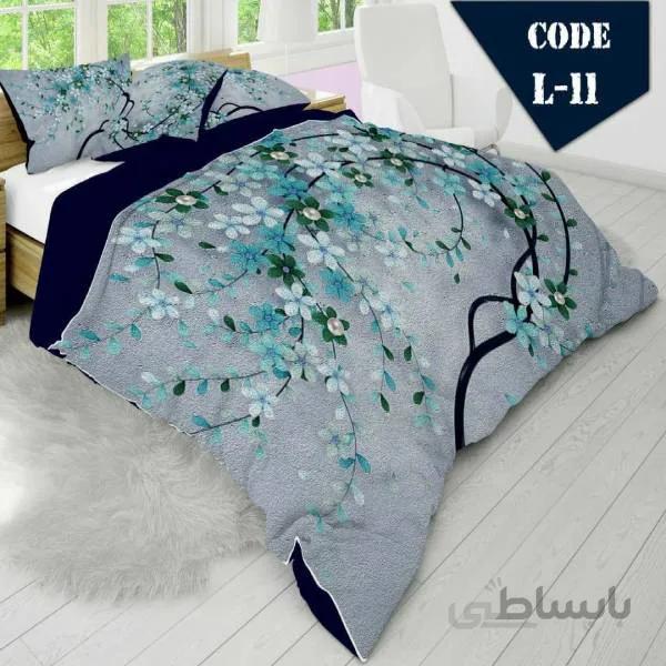 روتختی سه بعدی ساتن ابریشم ترک طرح گلدار کد 11