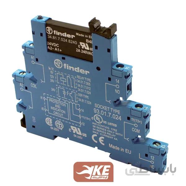 ماژول رله SSR باریک 24VDC به 230VAC یک باز 2 آمپر فیندر 388170248240