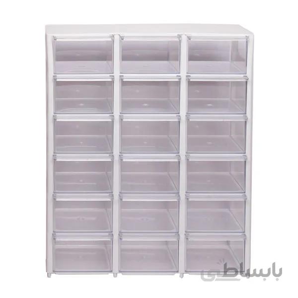 جعبه قطعات 18 کشو 10x11 جهان استیل مدل PS