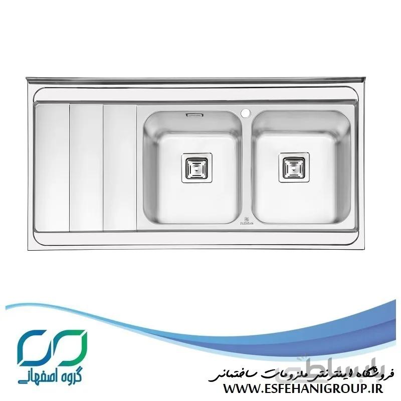 سینک پرنیان استیل کد 1121 روکار